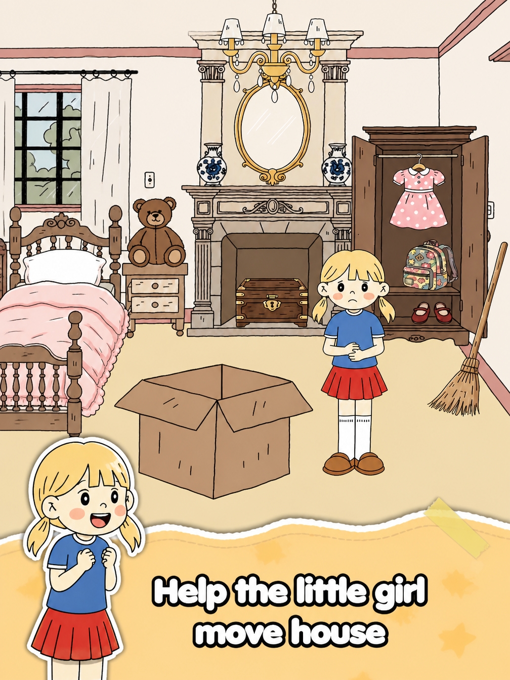 Little girl move house